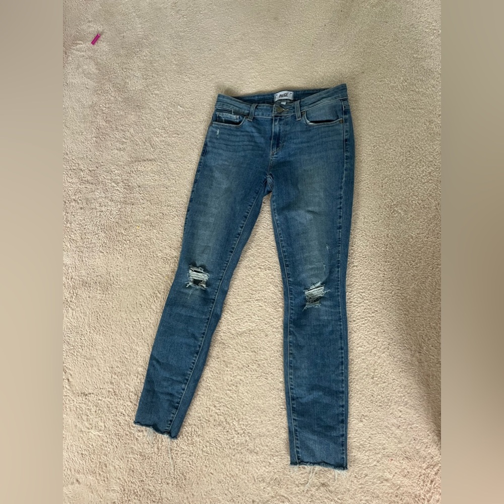 PAIGE low rise skinny jean size 2